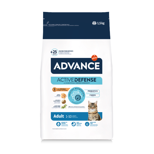 ADVANCE 1.5kg ((Active Defense) Adult 日常護理乾糧 日常護理成貓糧 1.5公斤 (AD15194) 適合年齡1-10歲