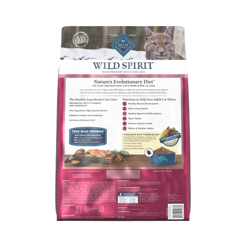 Blue Buffalo 美國藍摯 Wild Spirit Grain Free 室內成貓 無穀物三文魚 Indoor Adult Cat Salmon 4lb (804712)