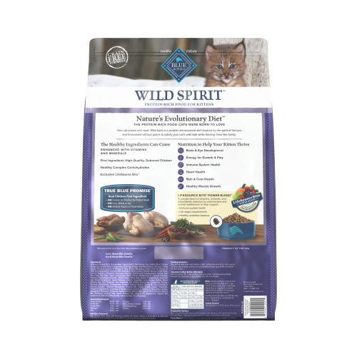 Blue Buffalo 美國藍摯 Wild Spirit Grain Free 室內幼貓 無穀物雞肉 Indoor Kitten Deboned Chicken 11lb (804718)