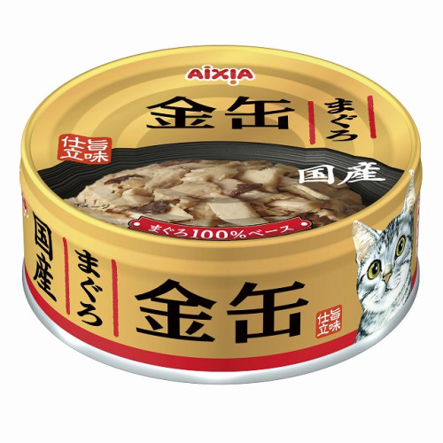 Aixia 日本金缶 (金罐GN-1) 吞拿魚 貓罐頭 70g (紅) 