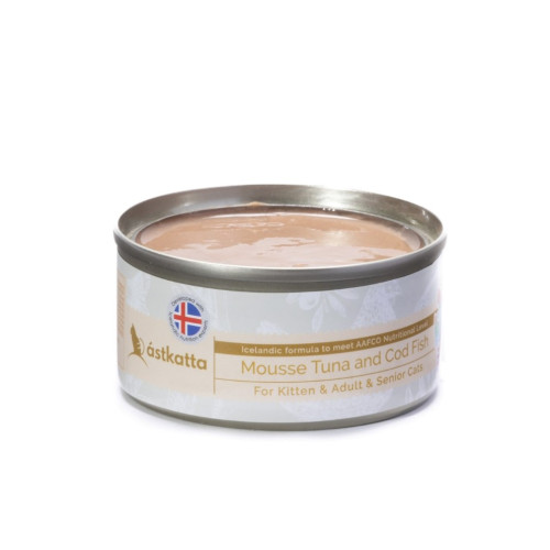 Astkatta 80g Mousse Tuna & Cod Fish (Kitten & Adult & Senior Cats) 慕絲保健主食罐 吞拿魚+鱈魚慕絲 全貓配方 80克 (COD) Astkatta 80g Mousse Tuna & Cod Fish (Kitten & Adult & Senior Cats) 慕絲保健主食罐 吞拿魚+鱈魚慕絲 全貓配方 80克 (COD)
