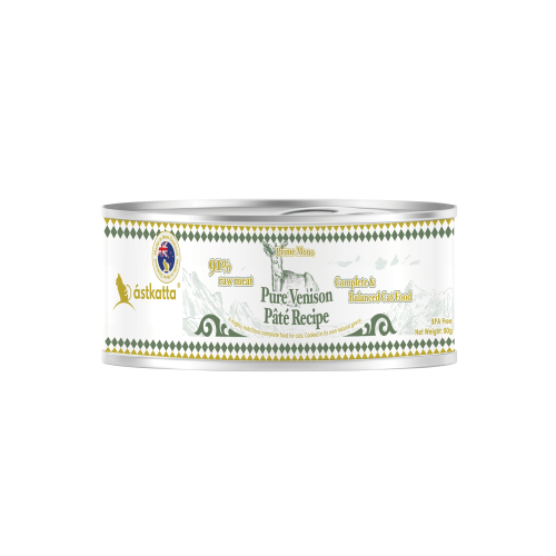 Astkatta 80g Prime Mono ((Pure Venison Pate Recipe)) 純鹿肉純淨天然肉醬配方 純溯系列 主食罐 80克 (P00208) 紐西蘭製造