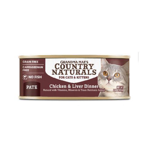 Country Naturals #065 Grain Free Chicken & Liver Dinner 80g 樂淘美 無穀物全貓主食罐 雞肉嫩肝肉泥 (CNCE065) (EXP: 10月/2027)