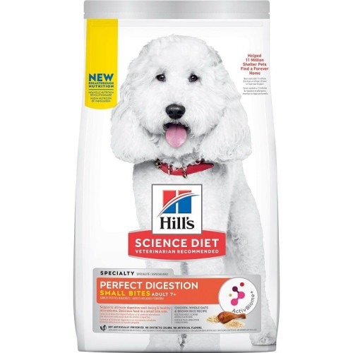 Hill's Science Diet DOG Perfect Digestion Adult 7+ Small Bites Chicken (#606803) 3.5lb 完美消化 高齡犬 細粒 雞肉 (訂貨需時5-7工作天) 新舊包裝隨機
