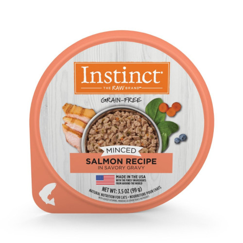 Nature's Variety Instinct Cup 3.5oz (99g) Grain-Free Minced Real SALMON Recipe 本能天然主食滋味杯 三文魚 3.5oz