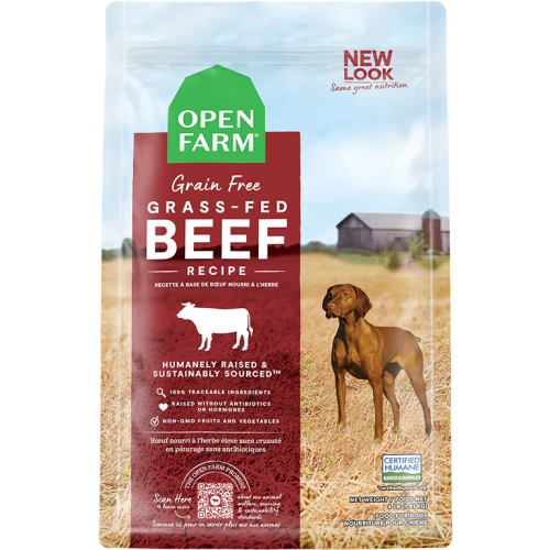Open Farm DOG [OFBF-11D] 無穀物草飼牛肉菜配方狗糧 11lb (訂貨需時3-5天)