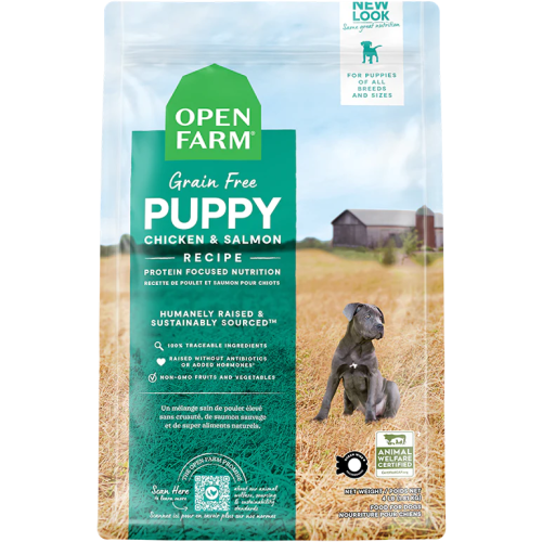 Open Farm DOG [OFPU-22D] 無穀物野生三文魚走地雞配方 幼犬糧 22lb (訂貨需時3-5天)