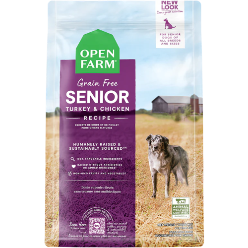 Open Farm DOG [OFSE-22D] 無穀物火雞走地雞 老犬糧 22lb (訂貨需時3-5天)