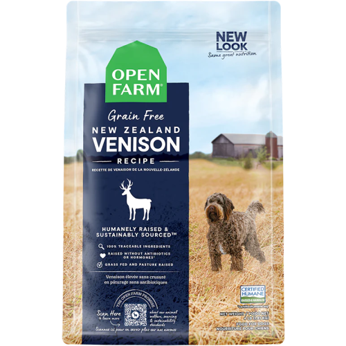 Open Farm DOG [OFVE-11D] 無穀物紐西蘭鹿肉配方狗糧 11lb (訂貨需時3-5天)