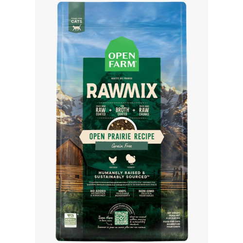 Open Farm CAT RAWMIX Open Prairie Recipe 2.25lb 無穀物貓糧 草原風味 (EXP: 07/4月/2027)