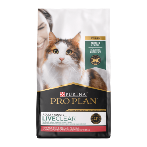 Purina Pro Plan "LIVECLEAR系列" (新裝.白條紅) Sensitive Skin & Stomach (adult) 3.2LB, 1.45kg 舒敏系列™ 成貓 敏感皮膚及腸胃配方 火雞 3.2磅 (12437249)  (EXP: 10月/2027)