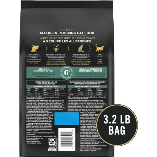 Purina Pro Plan "LIVECLEAR系列" (新裝.白條紅) Sensitive Skin & Stomach (adult) 3.2LB, 1.45kg 舒敏系列™ 成貓 敏感皮膚及腸胃配方 火雞 3.2磅 (12437249) (EXP: 10月/2027) Purina Pro Plan "LIVECLEAR系列" (新裝.白條紅) Sensitive Skin & Stomach (adult) 3.2LB, 1.45kg 舒敏系列™ 成貓 敏感皮膚及腸胃配方 火雞 3.2磅 (12437249) (EXP: 10月/2027)