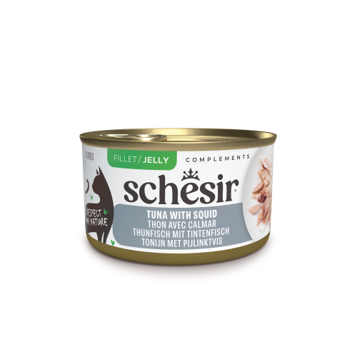 Schesir 70g Tuna with Squid 天然吞拿魚魷魚飯啫喱貓罐頭 (副食罐) 70克 (SCH122735) 