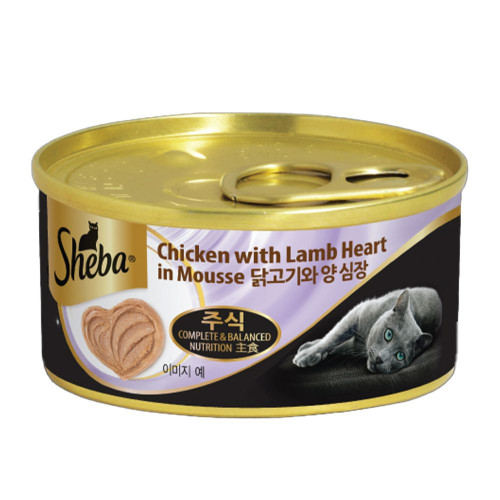 SHEBA CAN (871) Chicken with Lamb Heart in Mousse 70g 鮮肉慕斯主食罐 雞肉慕斯佐羊心