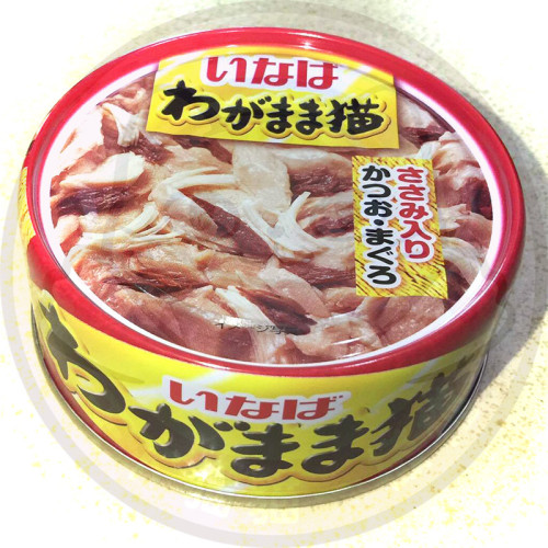 Inaba自私猫系列 IM272 鰹魚,雞肉,鮪魚,銀魚115g(紅) Inaba自私猫系列 IM272 鰹魚,雞肉,鮪魚,銀魚115g(紅)